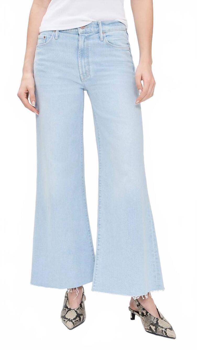 NEW MOTHER the twister ankle fray jeans in cowabunga